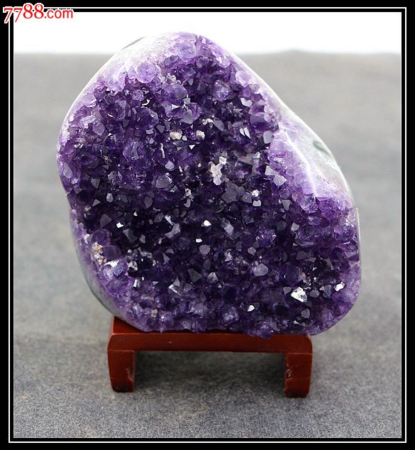 矿物晶体奇石头原石极品天然乌拉圭紫晶洞摆件紫水晶原石摆件b