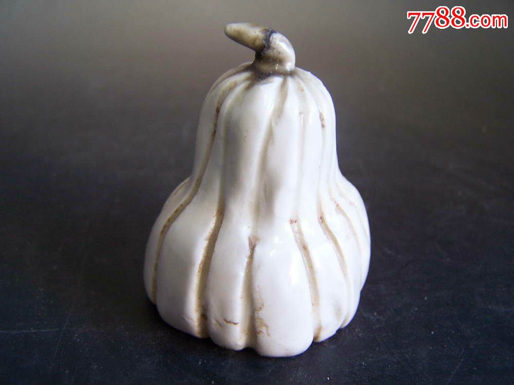 白釉佛手瓜文房摆件-se34491677-单色白瓷-零售-7788收藏__中国收藏
