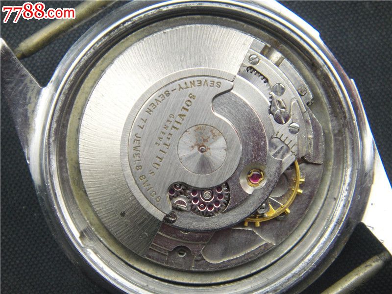 少见77钻瑞士铁达时全自动单日历男机械表机芯2452