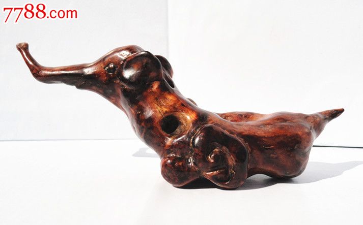 麻梨疙瘩根雕鼠李木把件摆件{吉祥如意}