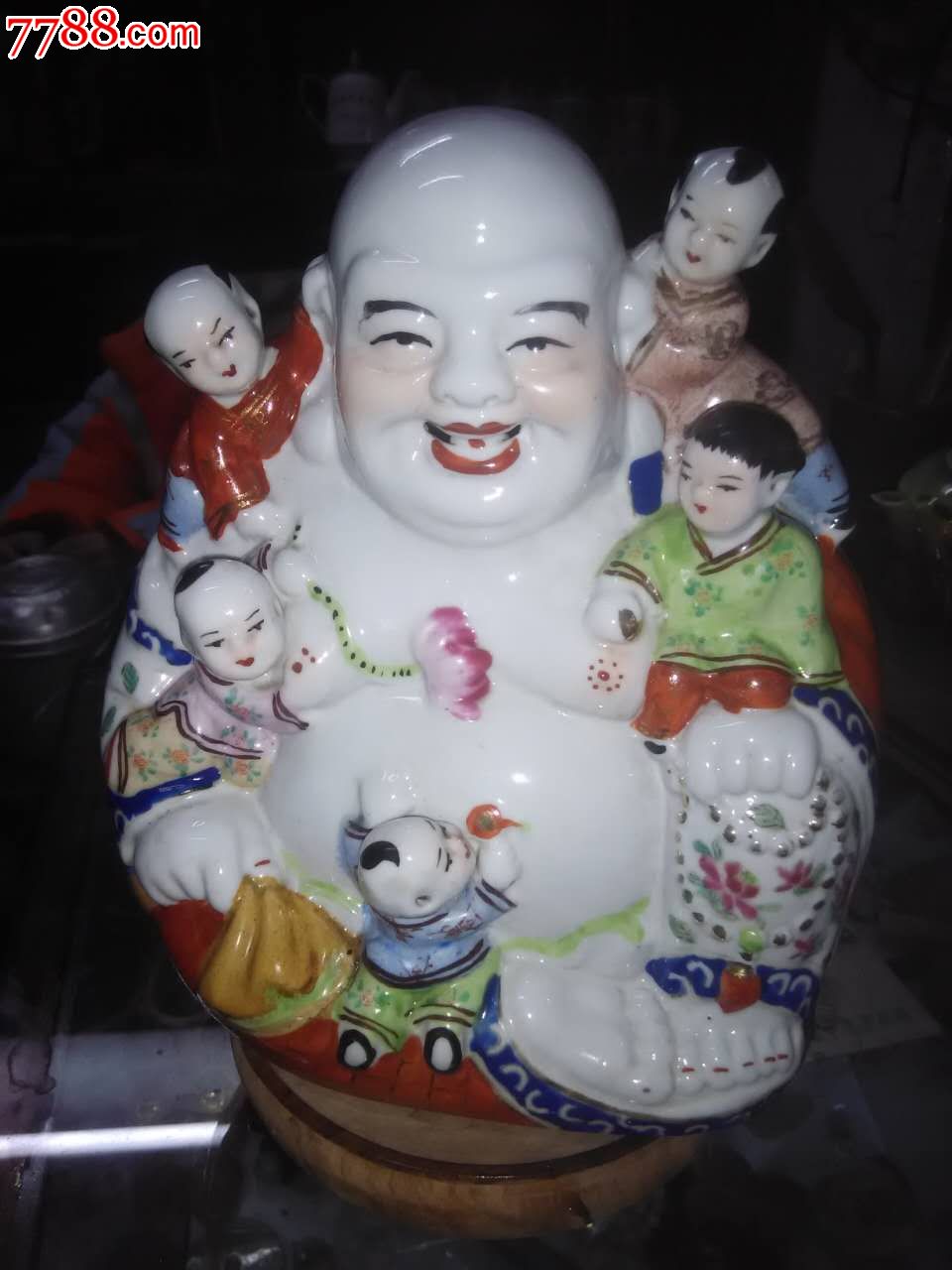 景德镇东美瓷厂出品五子佛