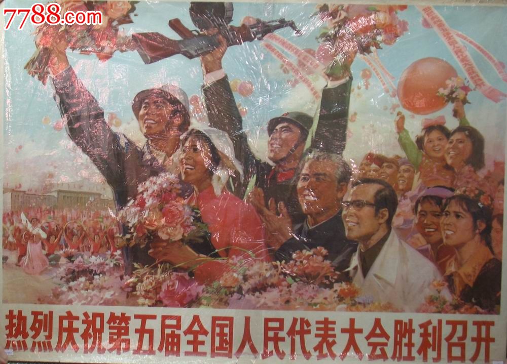 热烈庆祝第五届全国人民代表大会胜利召开