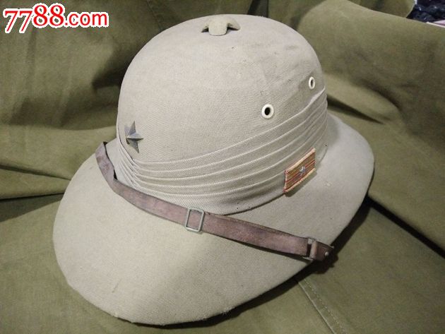 二战/日本热带*队将校海外订制凉盔,少佐军衔