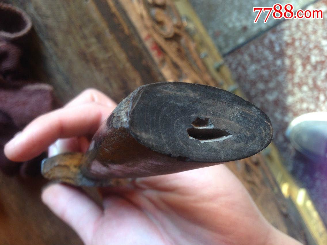 顶级少见纯牛角铁条