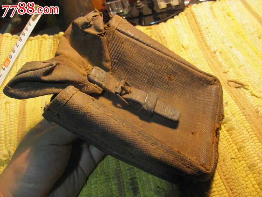 民国抗战时期国军军医老皮背帆布包_议价_第1张_7788收藏__中国收藏