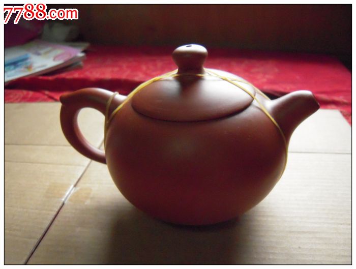 七十年代朱泥紫砂壶一把（全品相有款字不识）_紫砂壶_字体图片_收藏