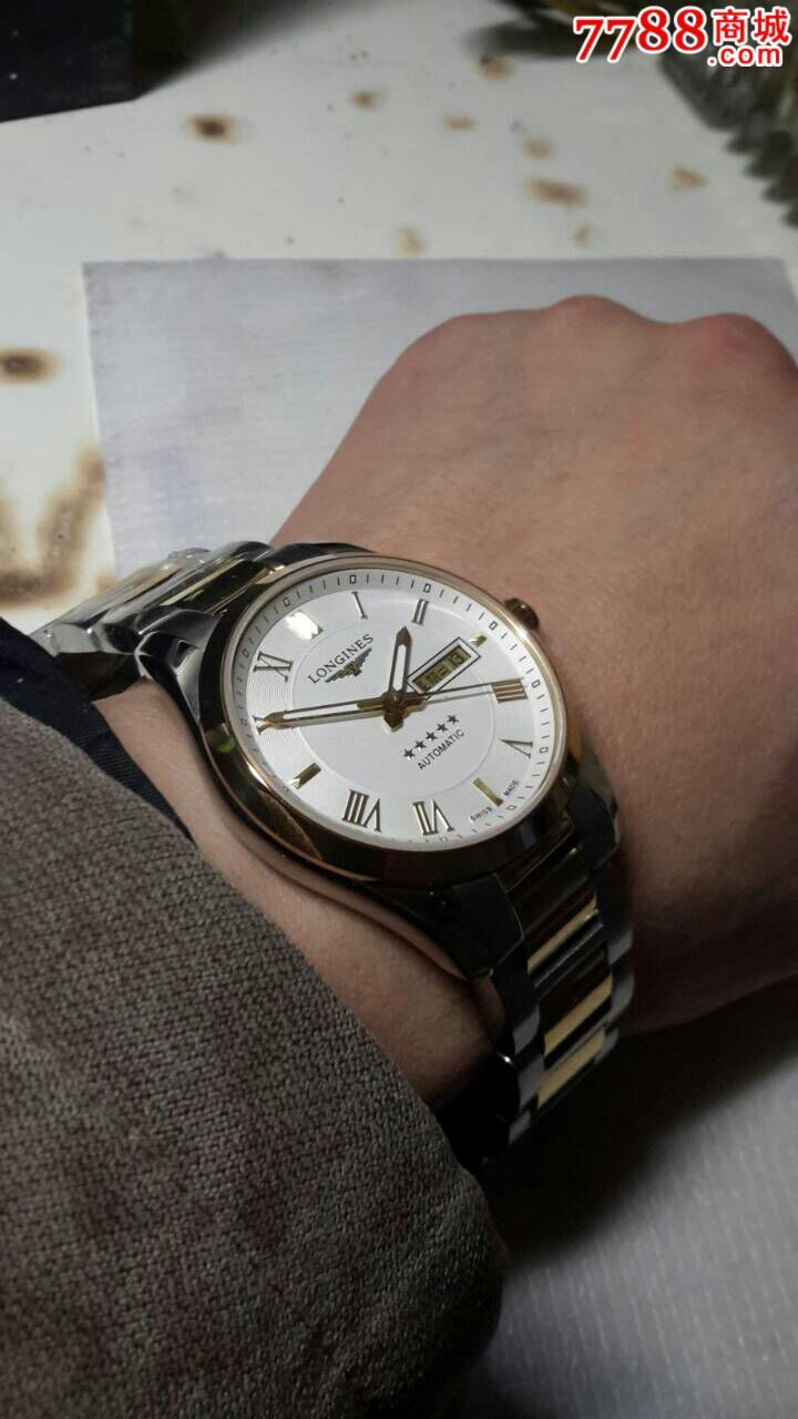 浪琴康柏五星上将瑞士原装l636机芯包金款男,手表/腕表,机械,21世纪10