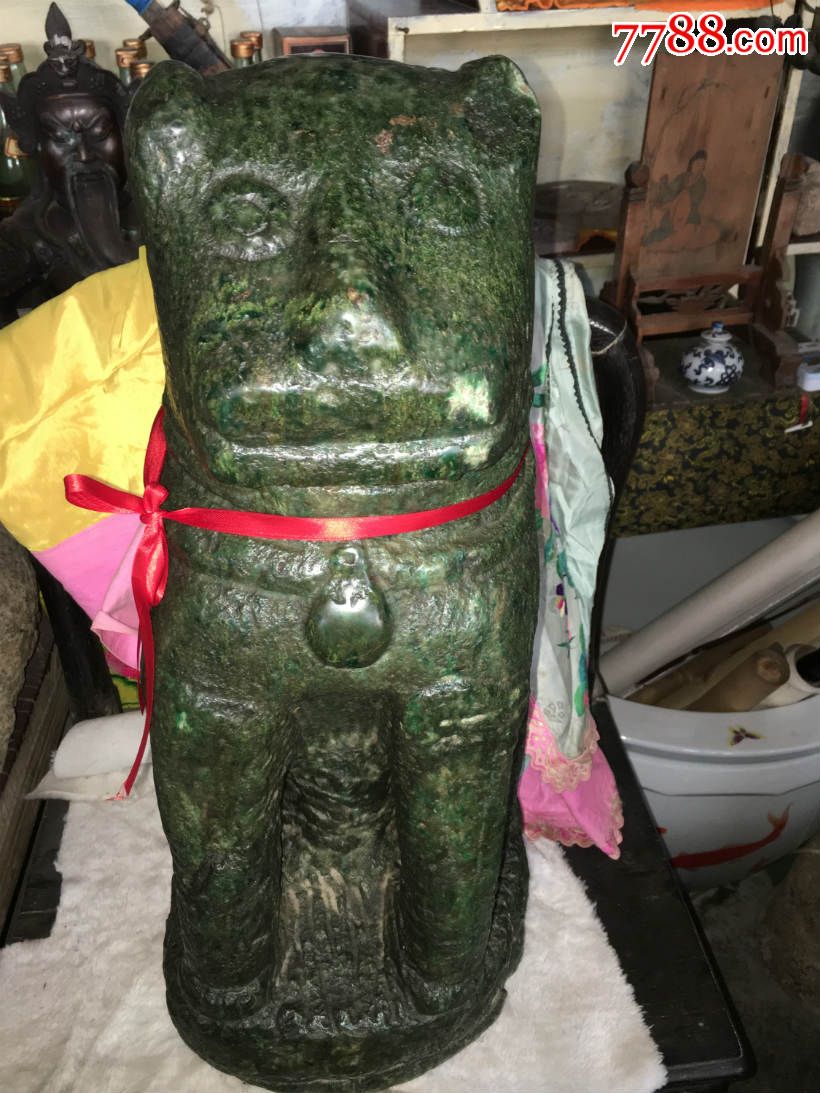 【收藏级重器】宋代石虎【碧玉】【古石雕】
