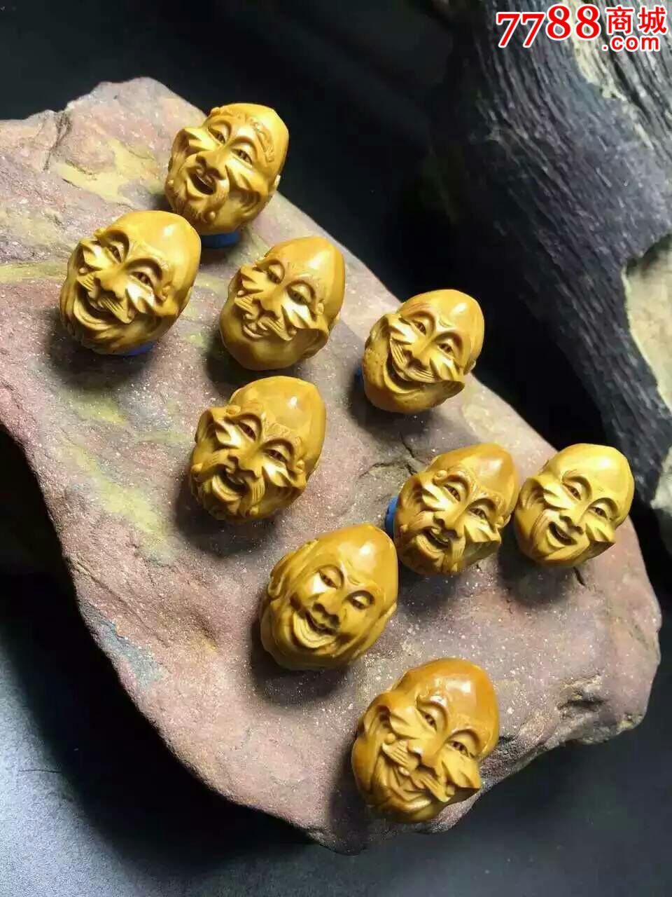 核雕殷派双面十八罗汉