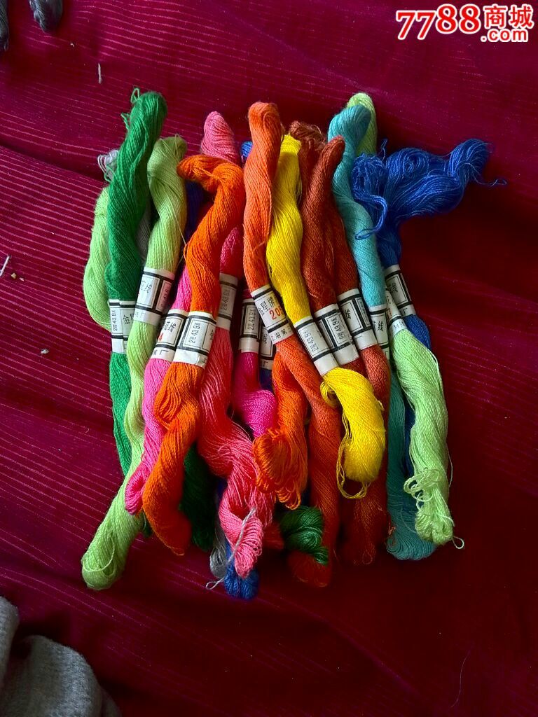 金星牌绣花线20小捆