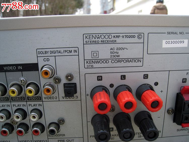 手进口原装健伍kenwoodkrfv7020da功放带光纤和