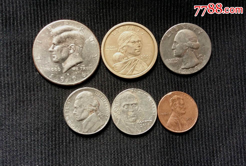 美国硬币一组
