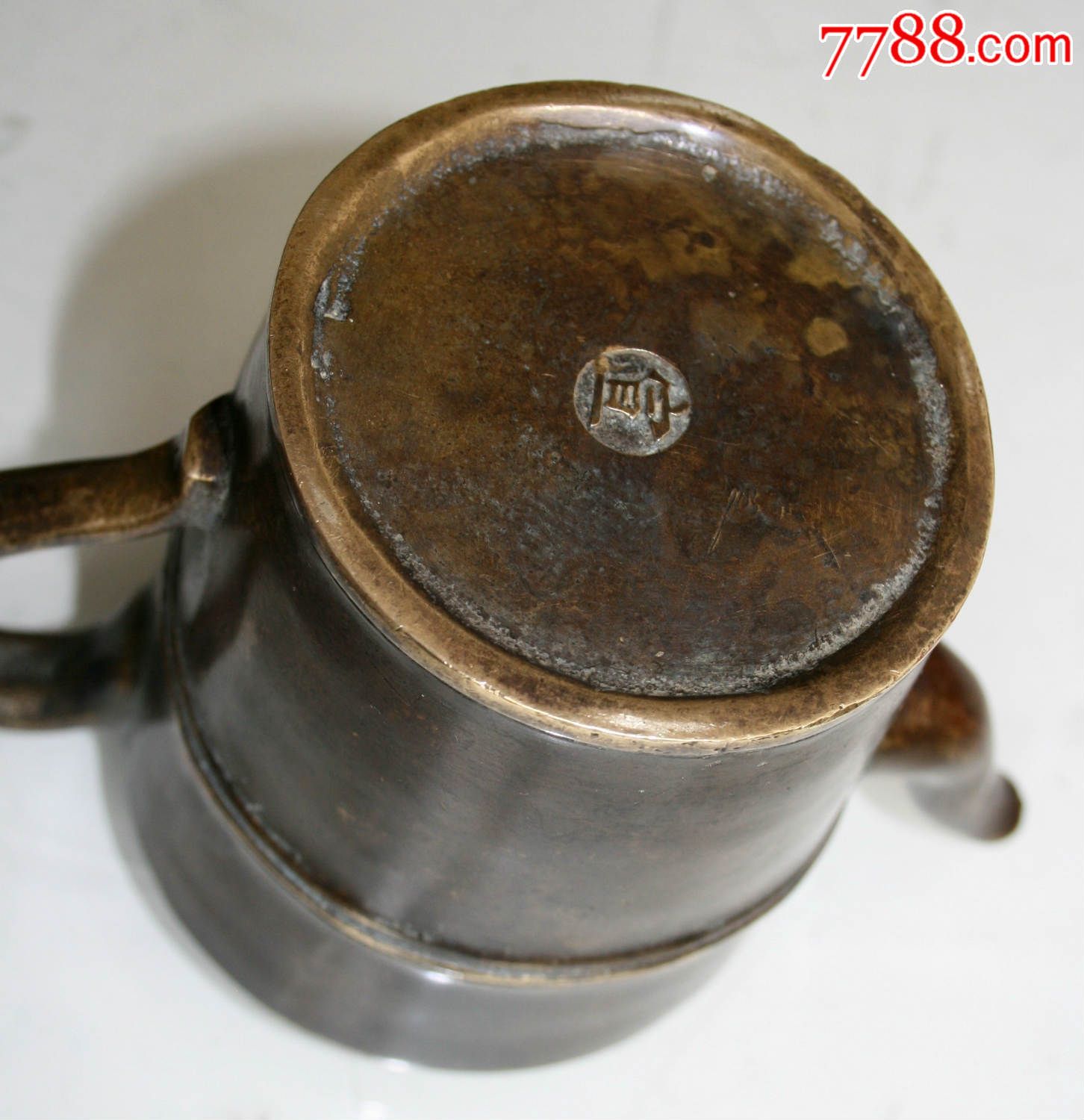 黄铜茶壶-赤龙柄宣字款老铜壶_铜杂件_玉玳金铜【7788收藏__中国收藏