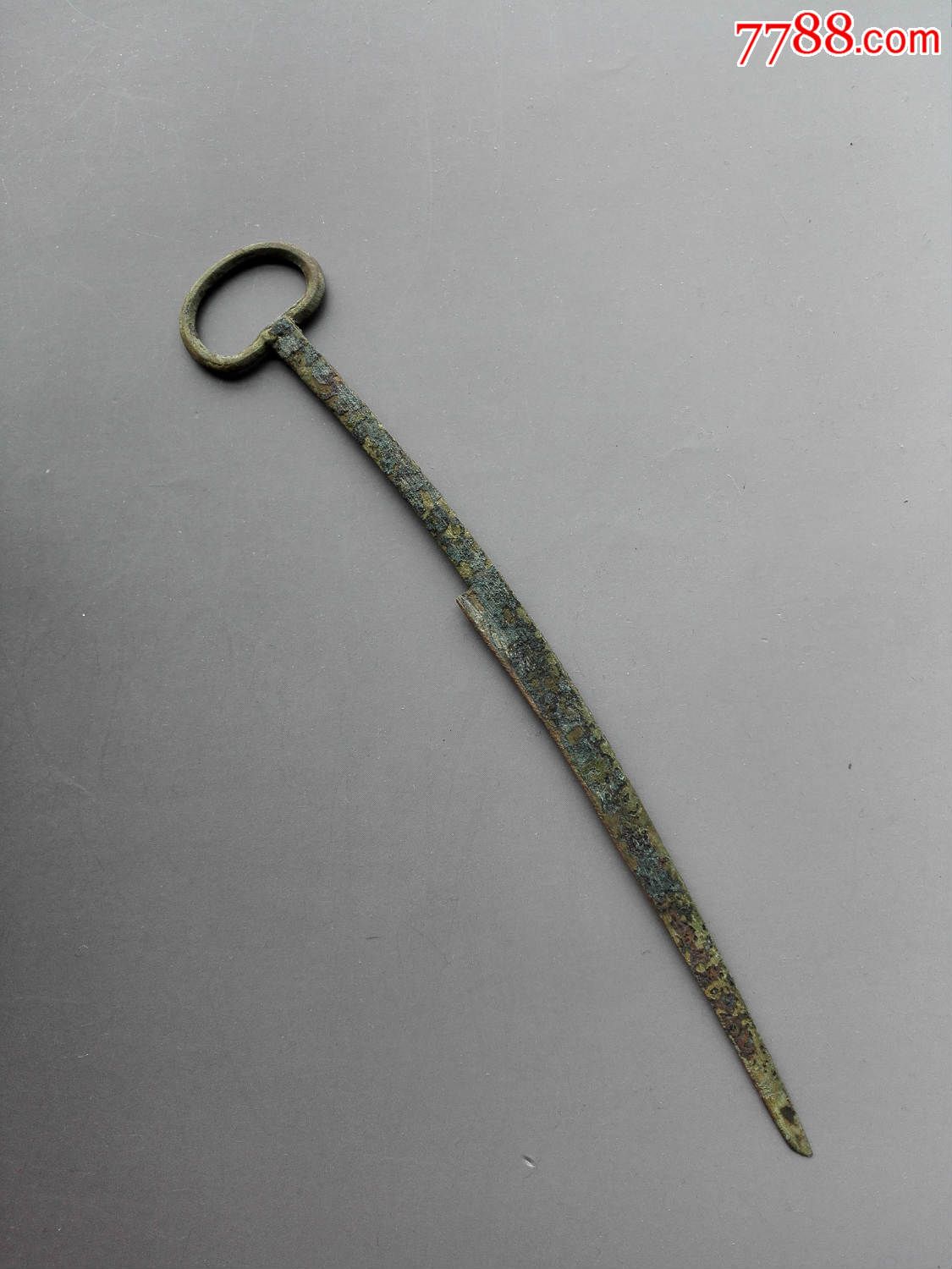 吴越环首青铜削刀