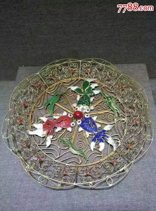 创汇时期花丝镶嵌件-价格:750元-se36290114-铜丝/铜线-零售-7788收藏