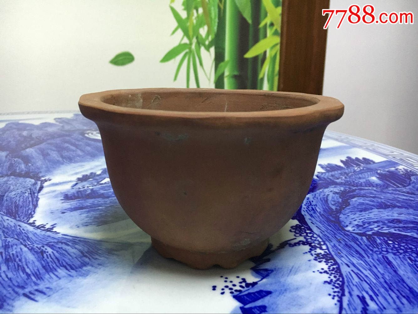 七八十年代紫砂种花缸一个