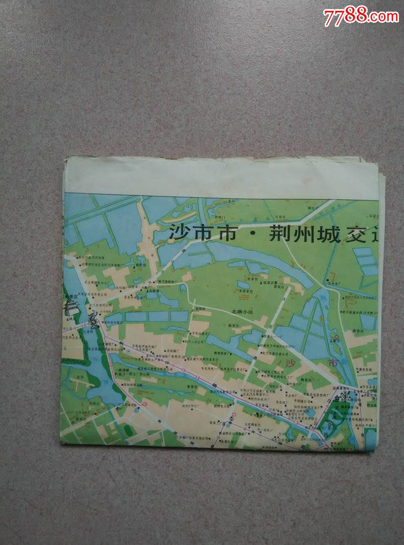 沙市市荆州城交通图