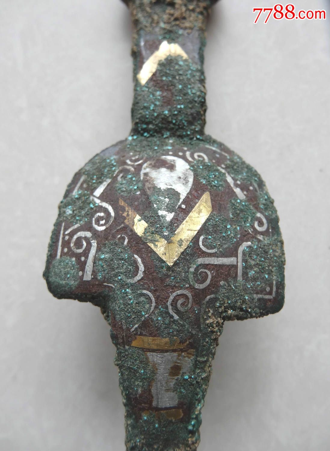 春秋战国青铜【错金银带钩】