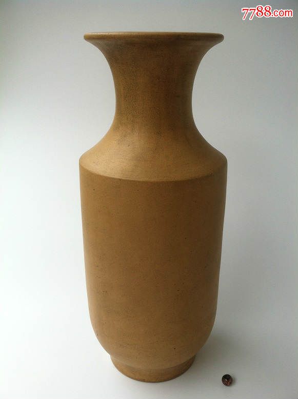 缶硕老人作(任淦庭)秋枝觅句图段泥紫砂花瓶