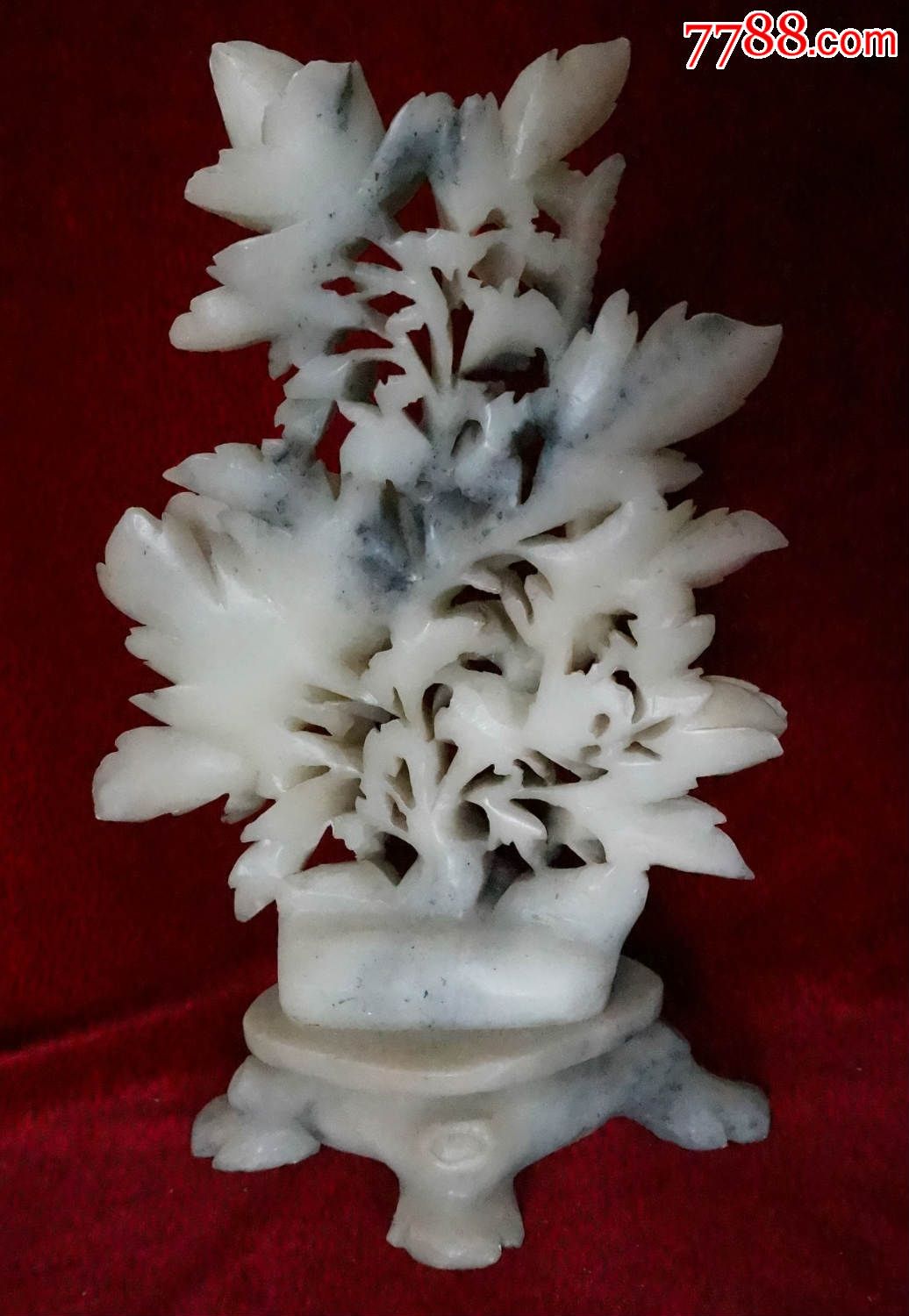 花开富贵喜鹊牡丹-山东莱州玉雕摆件_其他玉石/玉器_山东宝源斋【7788