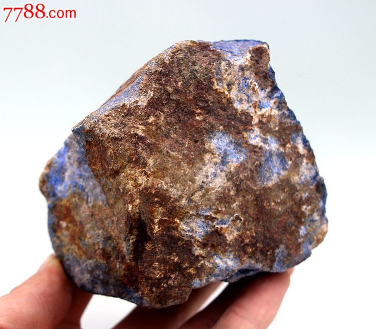 矿物晶体青金宝石纯天然帝王色青金石原石青金石毛料原石雕料01