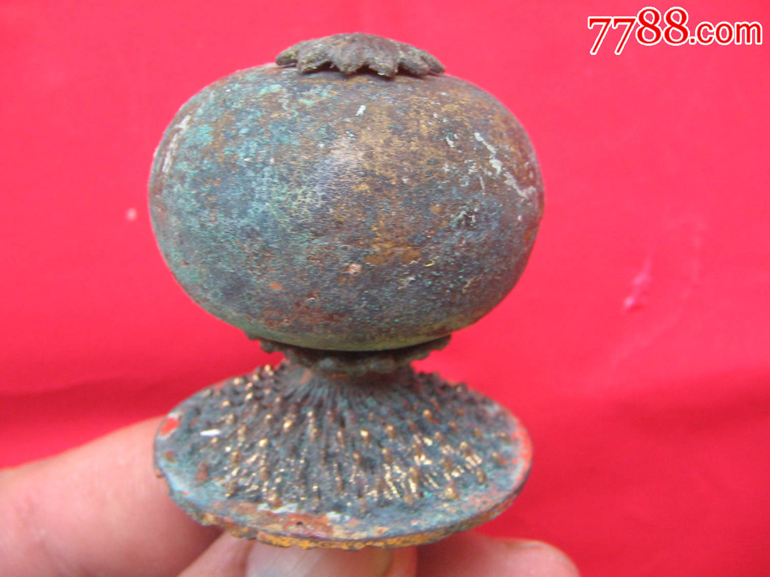 铜溜金官帽帽顶