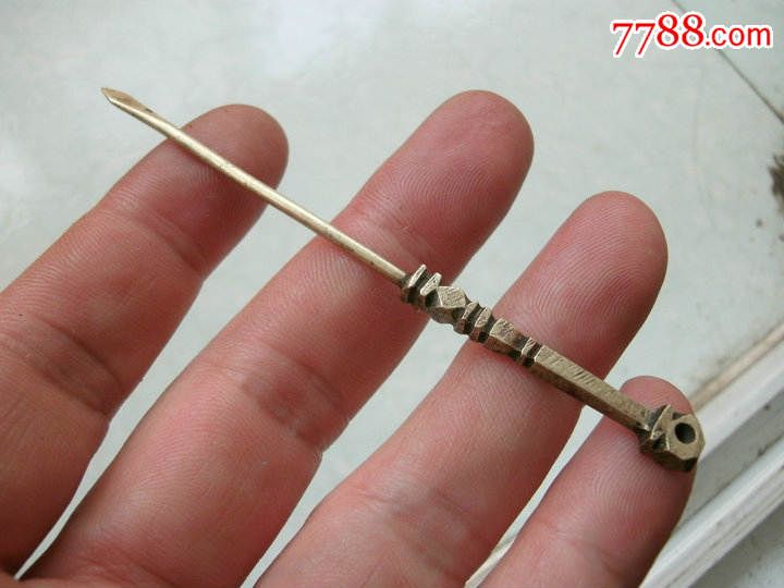 探毒银针一根,行走江湖必备,住宾馆,下饭店,防贼神器