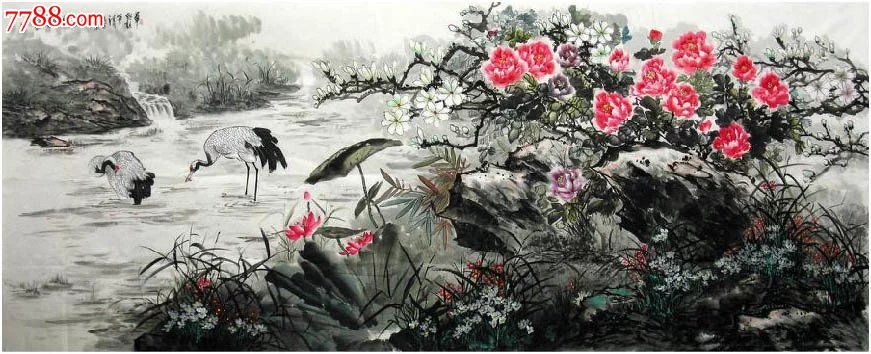 韦晓鸥·大丈二精品花鸟·草野韵更清24-2