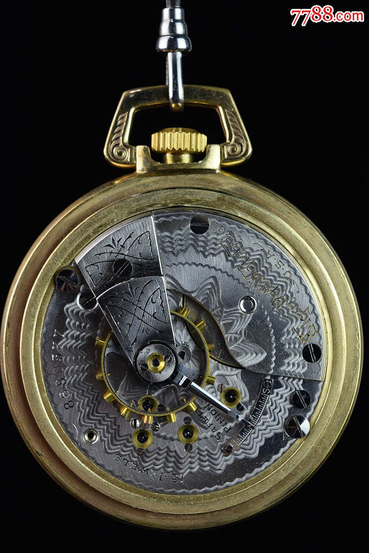 古董收藏品瑞士钟表机械怀表埃尔金手动上链计时功能佳性价比高