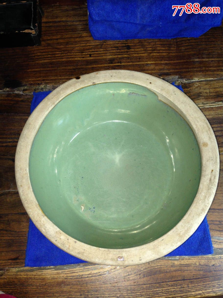 古董古玩收藏杂项绿釉盆紫砂盆脸盆紫砂缸水缸紫砂水盆