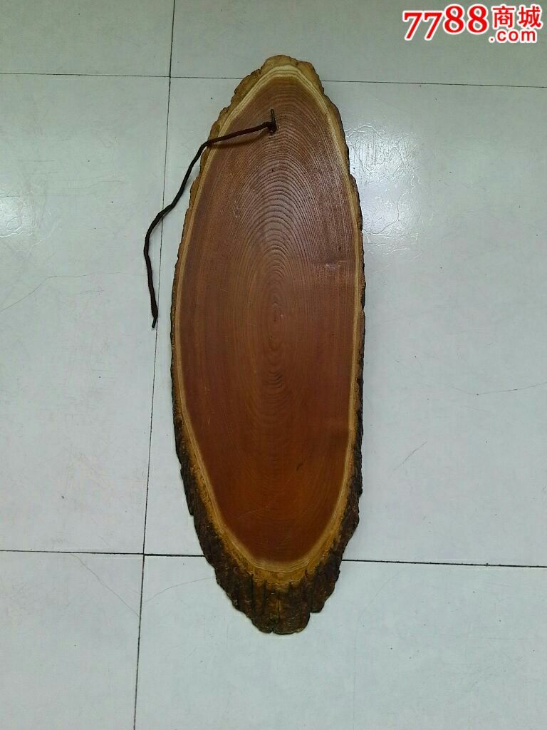 黄玻璃原木纯手工雕刻寿字