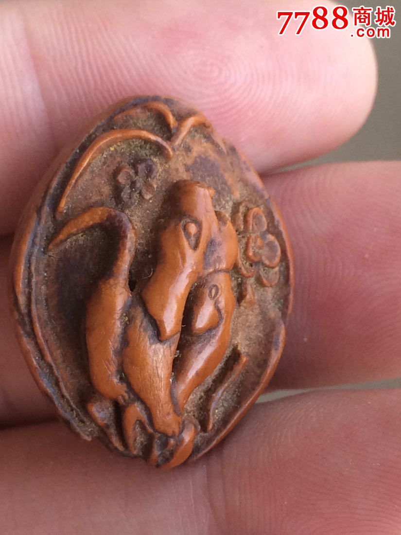 民国核雕_杏核/桃核雕【紫云楼】_第3张_七七八八核雕收藏