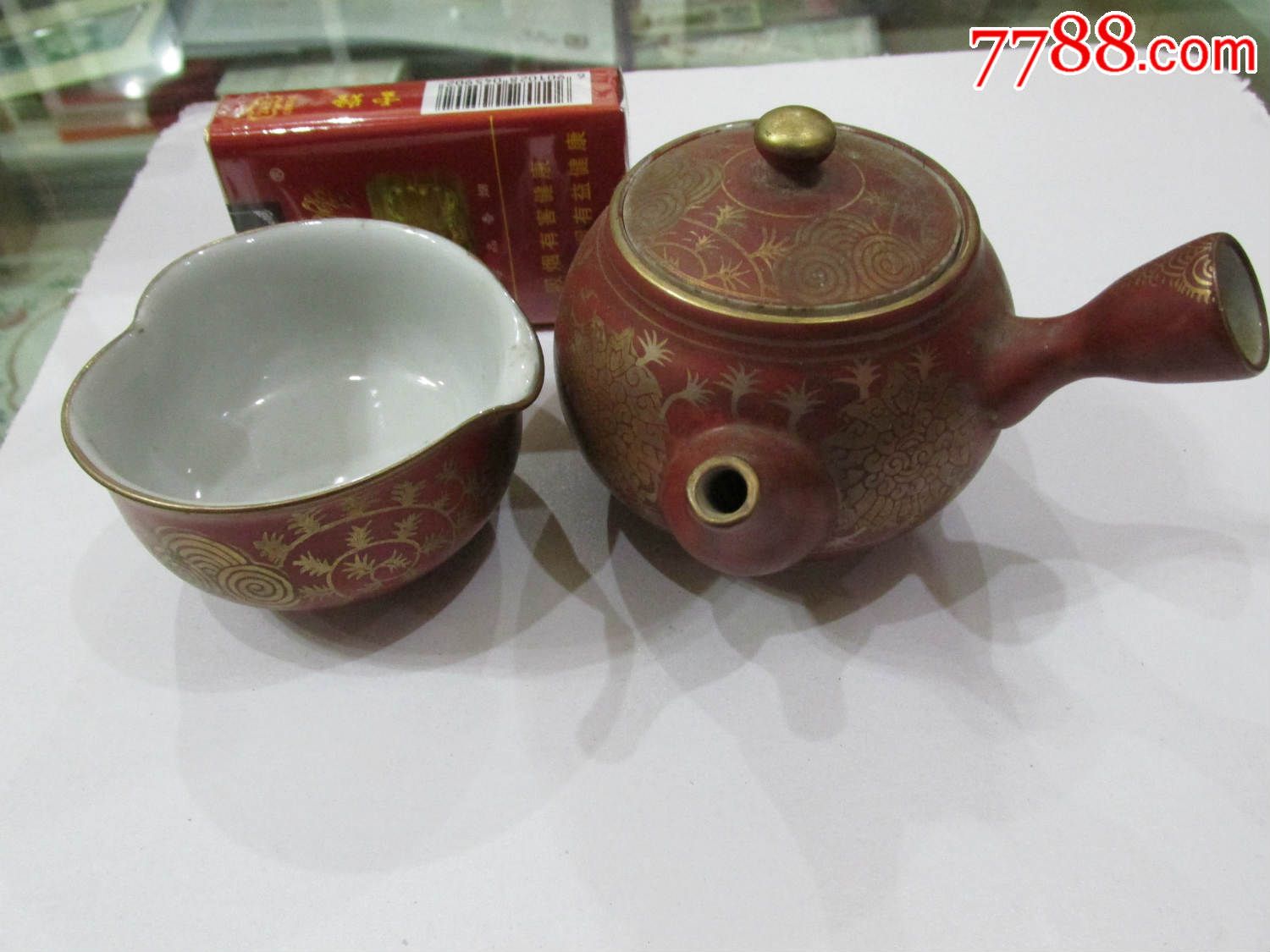 日本名瓷【九谷茶具一组】50年代左右【可百度查询行情】