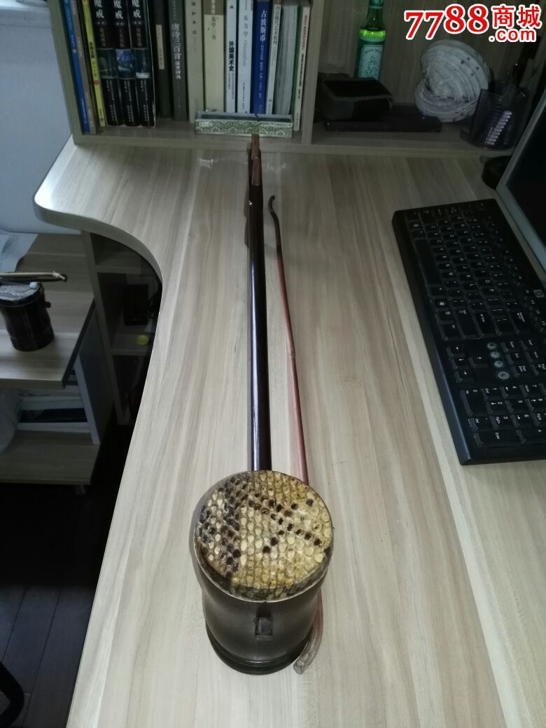 老紫檀木圆筒二胡