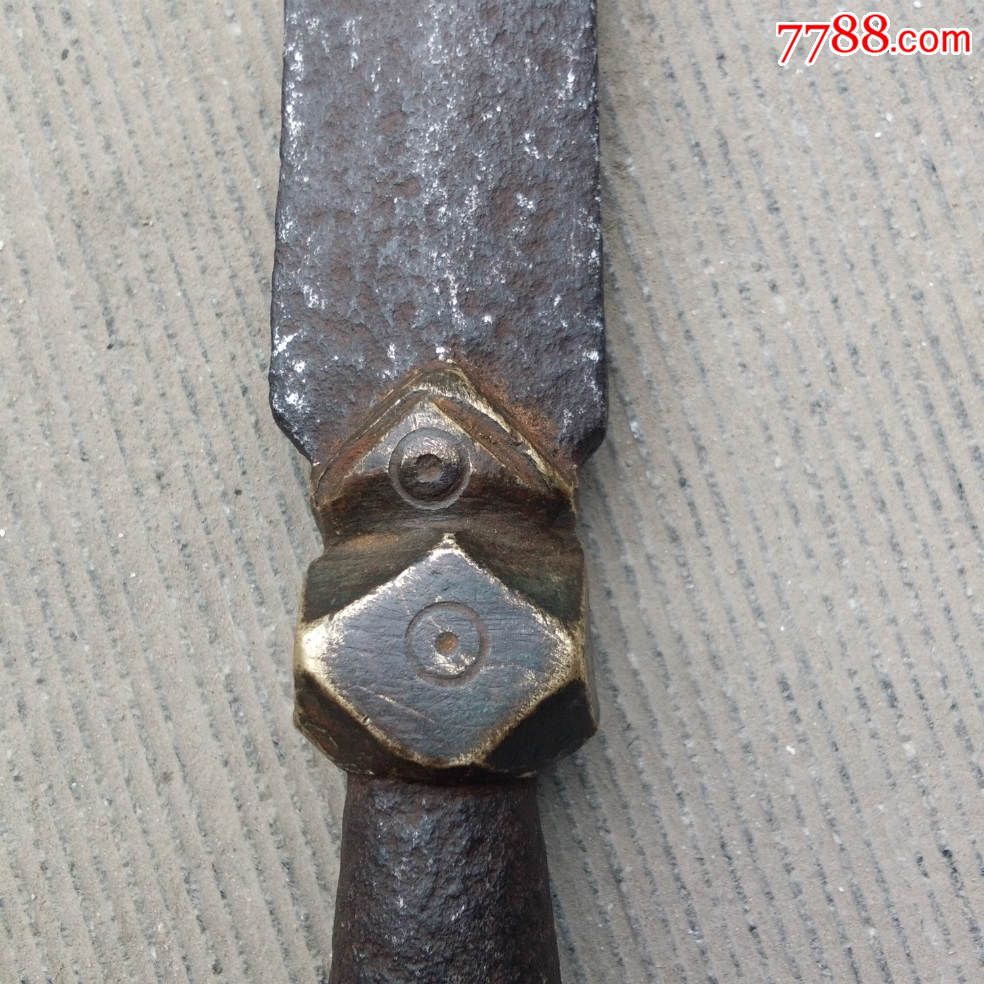 清代绿营铜砸矛一个-se37407947-铁兵器-零售-7788收藏__中国收藏热线