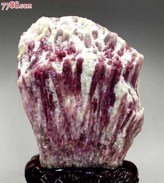 矿物晶体宝石奇石祖母绿红宝石天然宝石级别红碧玺原石头标本20