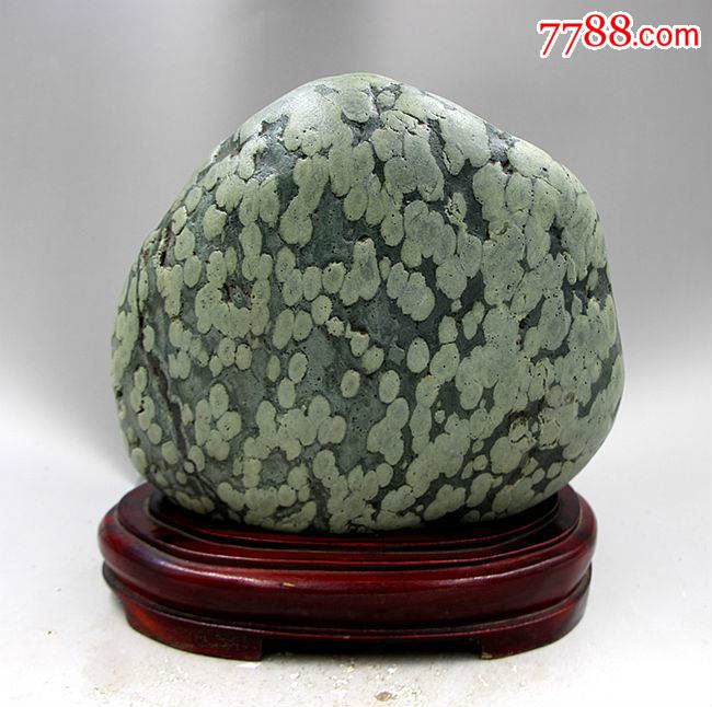 奇石头原石观赏石矿物晶体造型石天然水冲石绿泥石原石绿豆石08