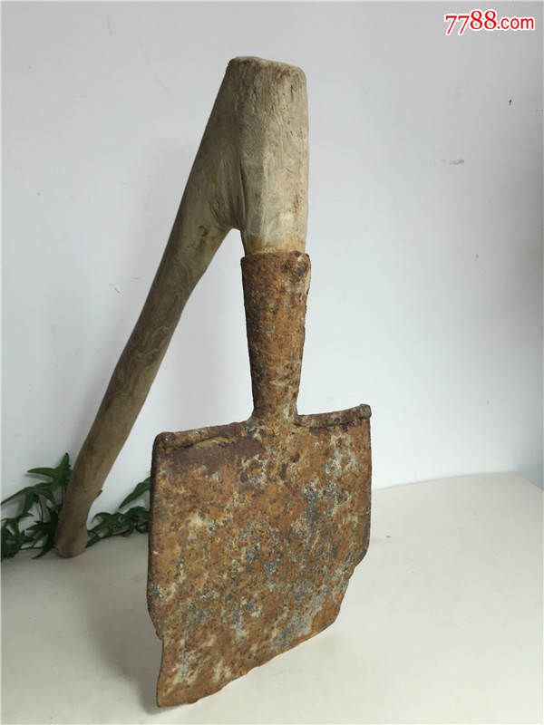 怀旧罕见民俗老物件晚清民国老工具赶海用的曲柄铲子