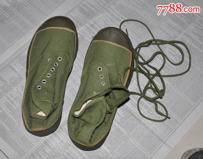 全新65陆海空军女兵36码高腰解放鞋胶鞋一双(80年)