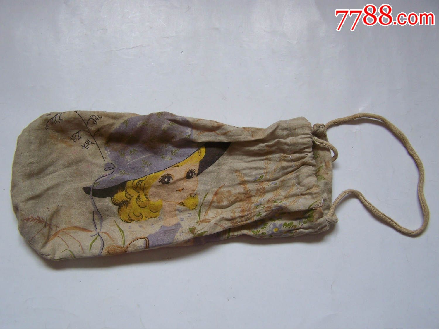 老式,漂亮小女布袋,点图可放大