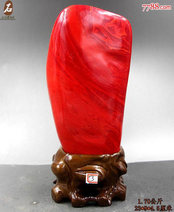 奇石纯天然奇石原石精品红碧玉鸽血红天然鸡血红原石摆件03