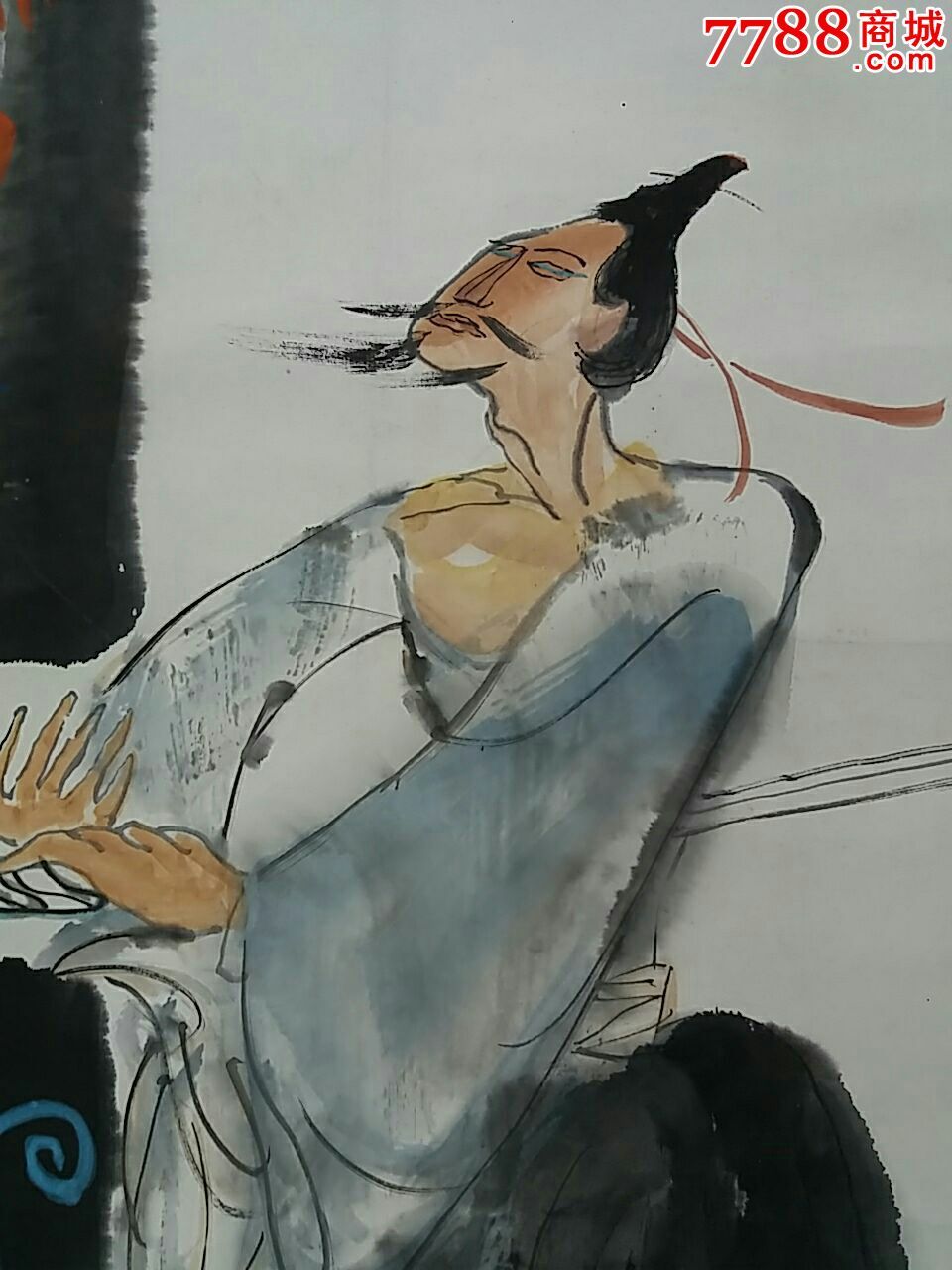 人物画原作,人物国画原作,其他人物原画,水墨/写意画法,九十年代(20