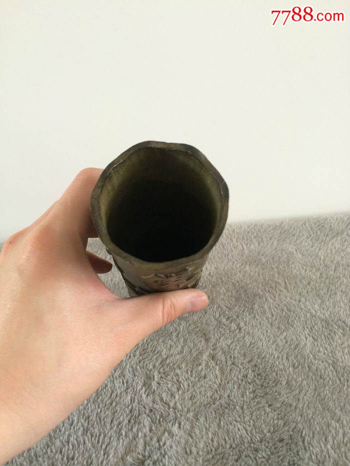 民国铜香筒,刚淘到的,保真包老出售