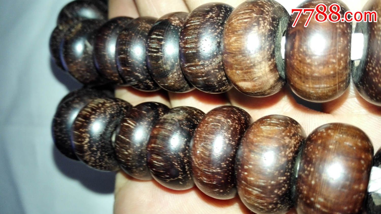 小叶紫檀老算盘珠子48颗,手串手念佛珠,红木料