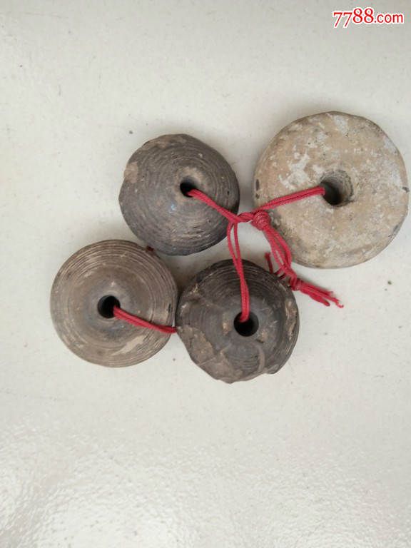 汉代陶纺轮4个合售-se38296219-其他陶器-零售-7788