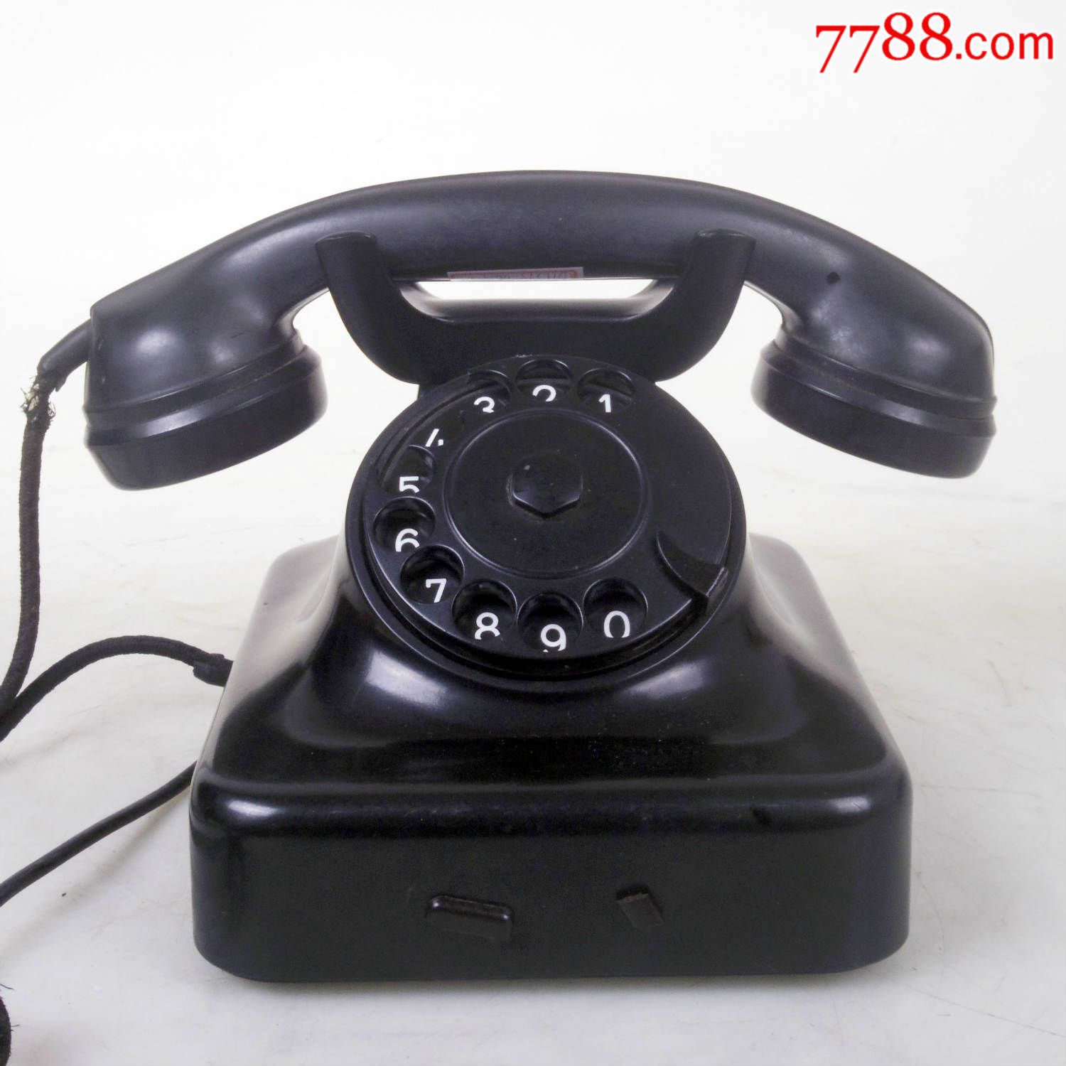 8品老物件德国w-48古董胶木电话机旋转拨号拨盘电话机