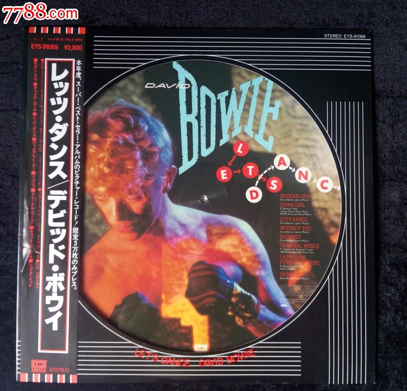 大衛·鮑威(davidbowie畫碟彩膠(限量盤)早期日本唱片黑膠