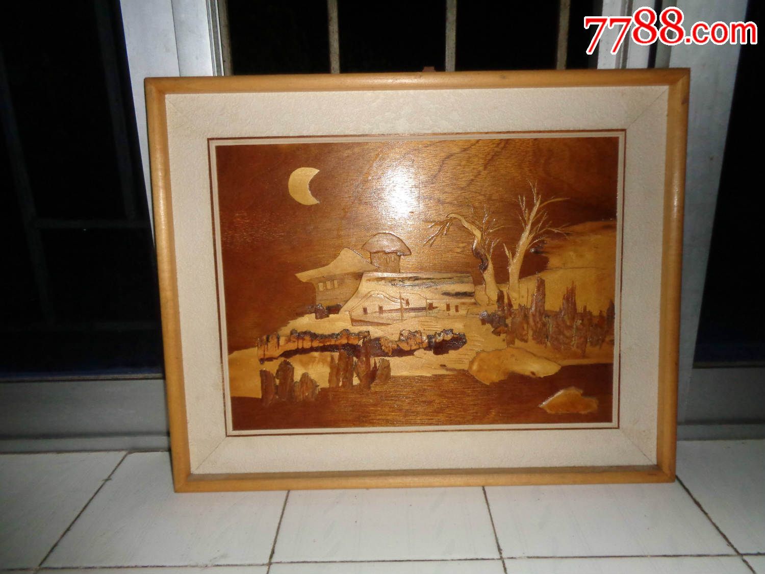 老贴木画---48厘米*38厘米