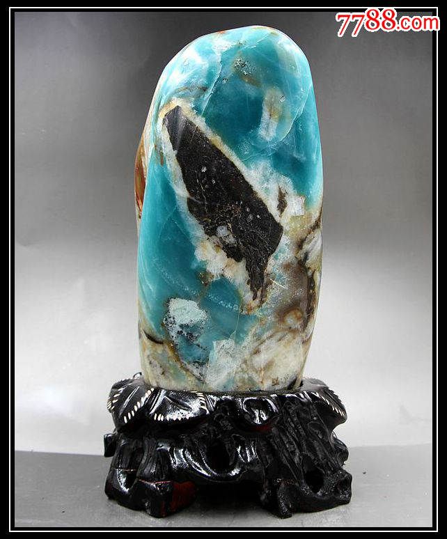 奇石头宝玉石原石标本矿物晶体贵州晴高纯度隆玉原石贵翠05