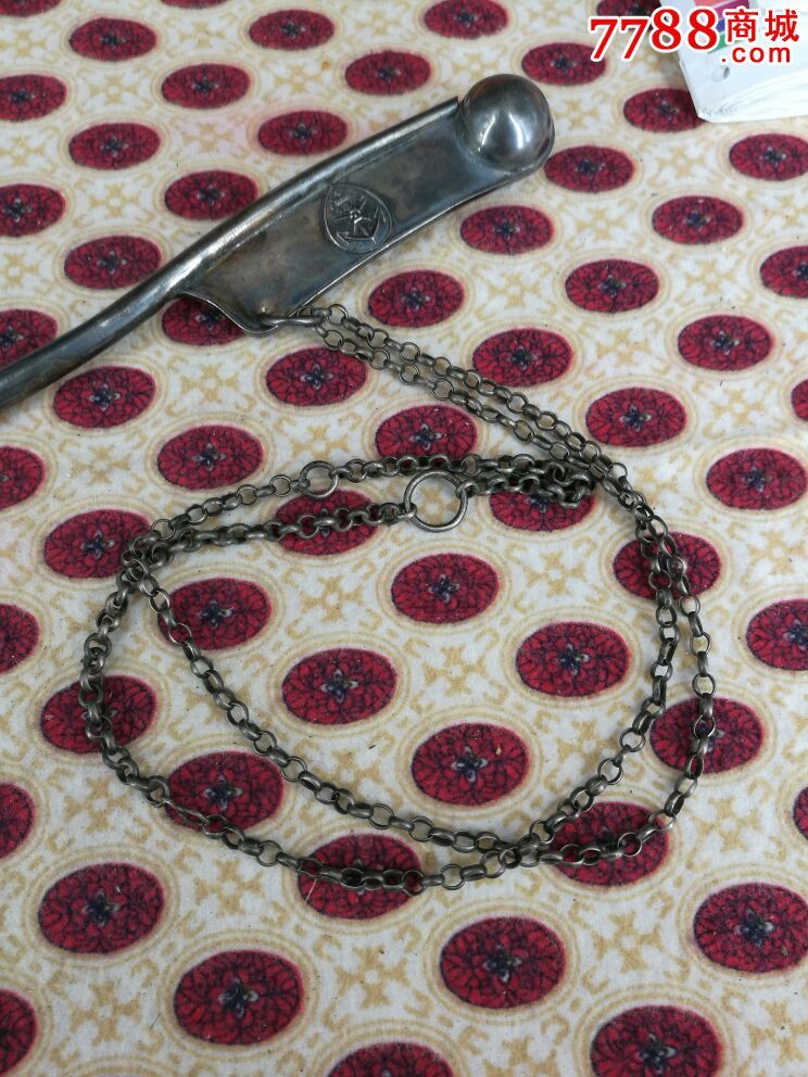 珍稀的名誉品-50式海军银质口笛!五彩原光未用,原配银链